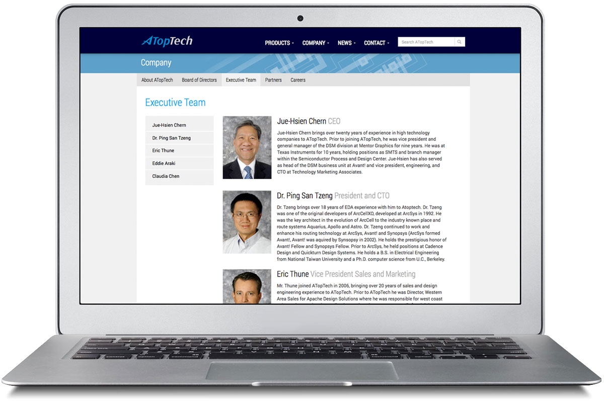 ATopTech Website Refresh