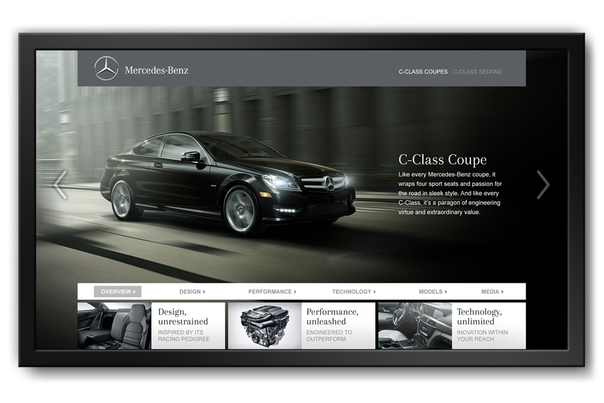 Showroom Touchscreen App