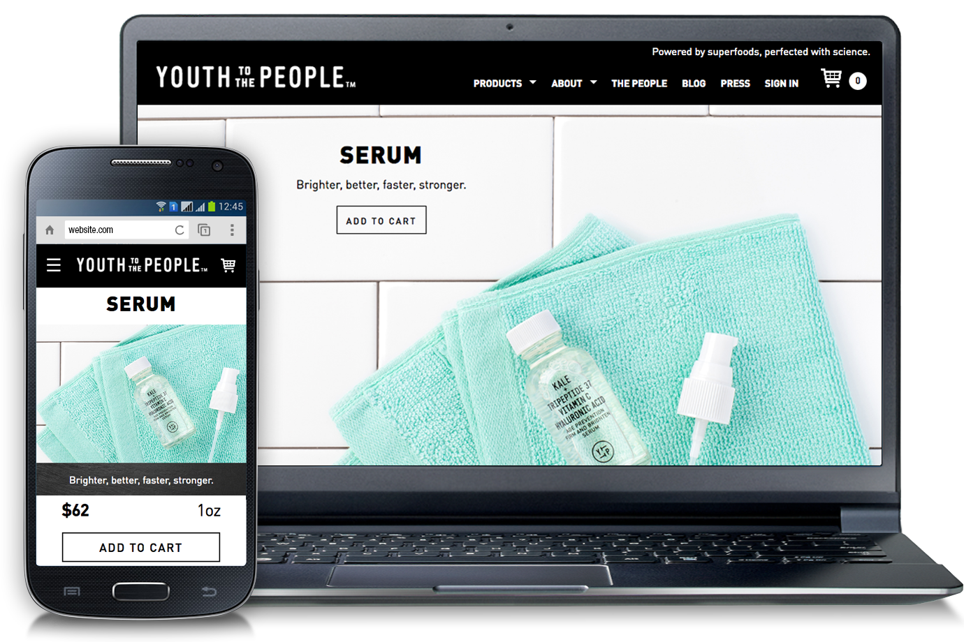 YOUTH TO THE PEOPLE Website